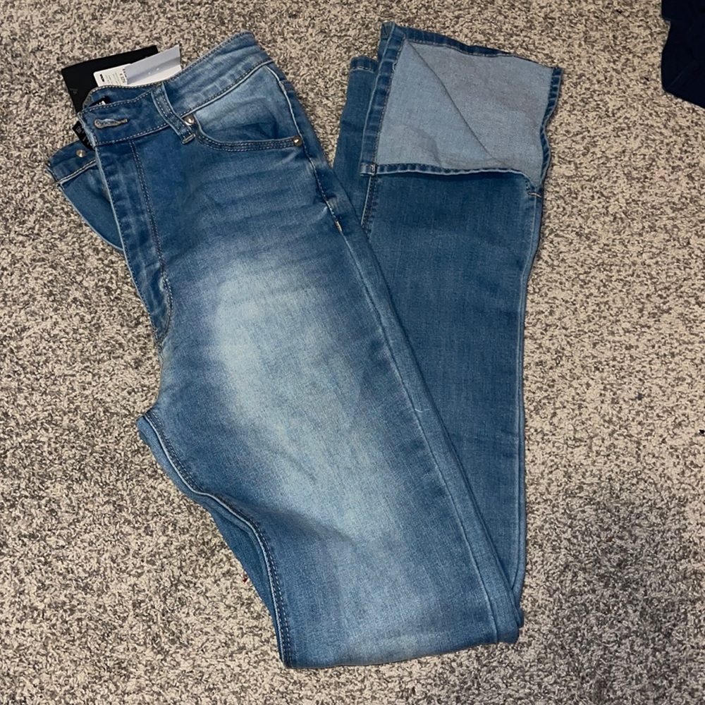 NWT fashion nova side slit jeans